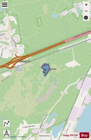 Duck Pond depth contour Map - i-Boating App - Streets