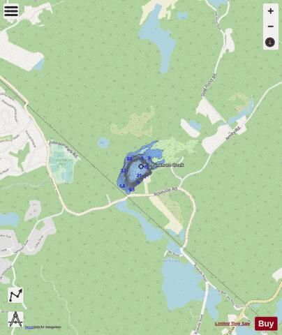 Wright Pond depth contour Map - i-Boating App - Streets