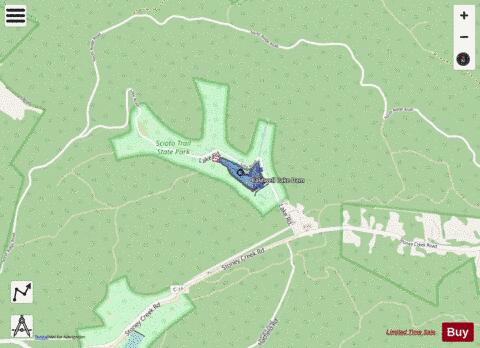 CALDWELL LAKE depth contour Map - i-Boating App - Streets