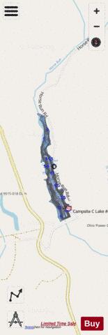 OHIO POWER COMPANY POND 9515-001 depth contour Map - i-Boating App - Streets