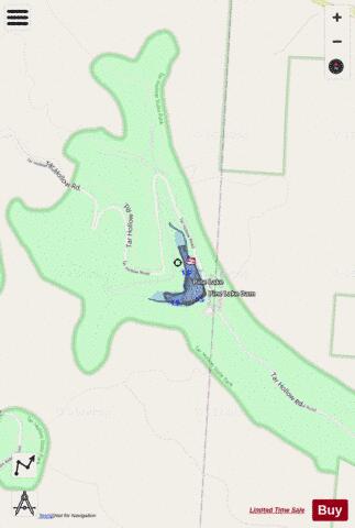 PINE LAKE depth contour Map - i-Boating App - Streets