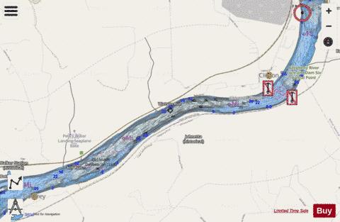 Monongahela River section 11_571_770 depth contour Map - i-Boating App - Streets