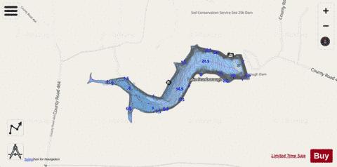 Scarborough Lake depth contour Map - i-Boating App - Streets