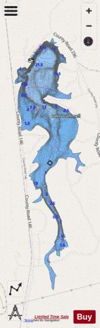Trammel Lake depth contour Map - i-Boating App - Streets