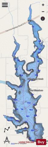 Lake Winnsboro depth contour Map - i-Boating App - Streets