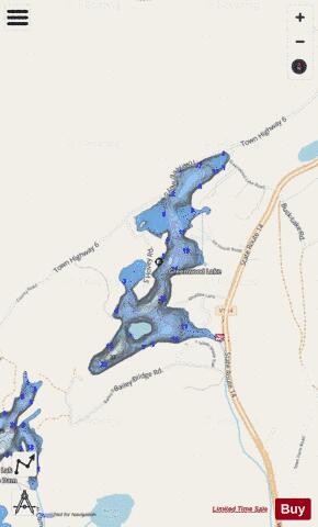 Greenwood Lake depth contour Map - i-Boating App - Streets