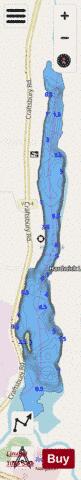 Hardwick Lake depth contour Map - i-Boating App - Streets