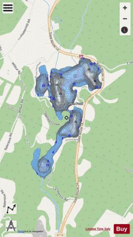 Sabin Pond depth contour Map - i-Boating App - Streets