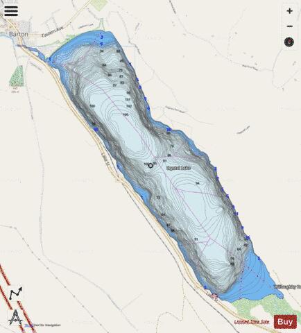 Crystal Barton depth contour Map - i-Boating App - Streets