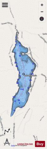 Lake Raponda depth contour Map - i-Boating App - Streets