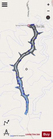 Charles Fork depth contour Map - i-Boating App - Streets