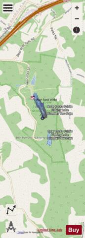 Bear Rock Lakes depth contour Map - i-Boating App - Streets