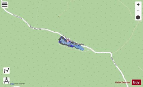 Buffalo Fork Lake depth contour Map - i-Boating App - Streets