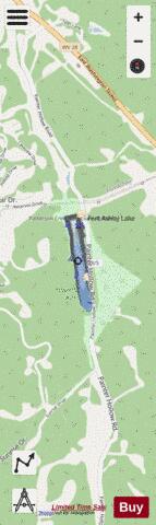 Fort Ashby Lake depth contour Map - i-Boating App - Streets