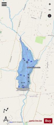 Chamberlain Lake depth contour Map - i-Boating App - Streets
