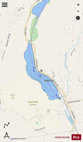 Hatch Pond depth contour Map - i-Boating App - Streets