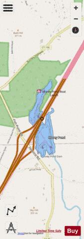 Morey Pond depth contour Map - i-Boating App - Streets
