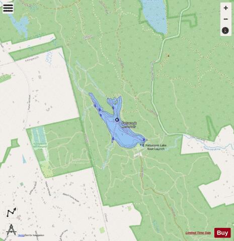 Pataconk Reservoir depth contour Map - i-Boating App - Streets