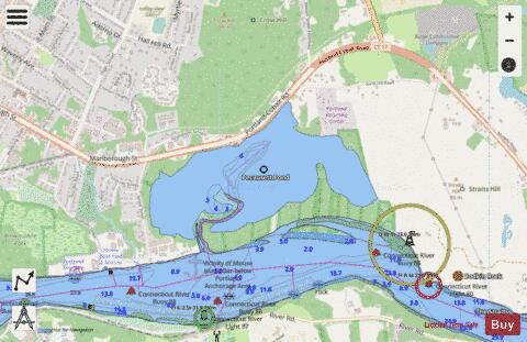 Wrights Cove depth contour Map - i-Boating App - Streets