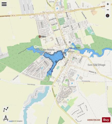 Wagamons Pond depth contour Map - i-Boating App - Streets