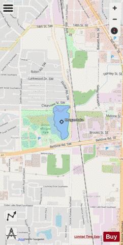 Morgan Lake depth contour Map - i-Boating App - Streets