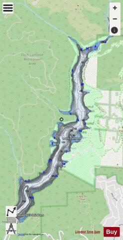 Loch Lomond depth contour Map - i-Boating App - Streets