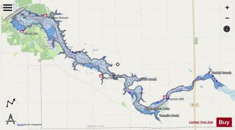 Mississinewa Lake depth contour Map - i-Boating App - Streets