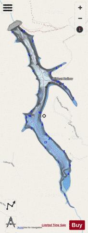 Lake Herndon depth contour Map - i-Boating App - Streets
