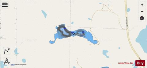 Barker Lake depth contour Map - i-Boating App - Streets