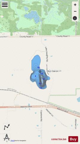 Haughey Lake depth contour Map - i-Boating App - Streets