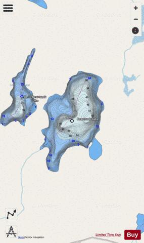 Beartrack Lake depth contour Map - i-Boating App - Streets
