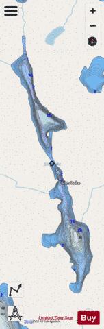 Slim Lake depth contour Map - i-Boating App - Streets