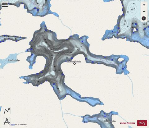 Takucmich Lake depth contour Map - i-Boating App - Streets
