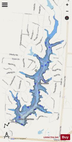 Lake Lorelei depth contour Map - i-Boating App - Streets