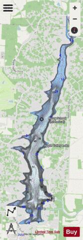 Apple Valley Lake depth contour Map - i-Boating App - Streets