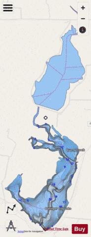 Ballinger City Lake depth contour Map - i-Boating App - Streets