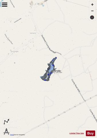 Hoffer Lake depth contour Map - i-Boating App - Streets