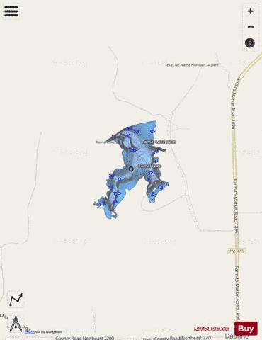 Romal Lake depth contour Map - i-Boating App - Streets