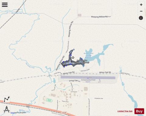 Ambassador College Reservoir depth contour Map - i-Boating App - Streets