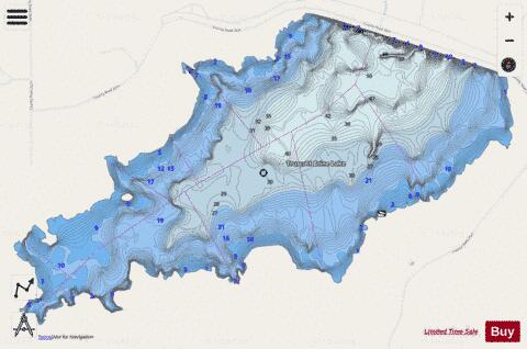 Truscott Brine Lake depth contour Map - i-Boating App - Streets
