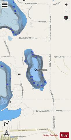 Lovejoy Lake depth contour Map - i-Boating App - Streets