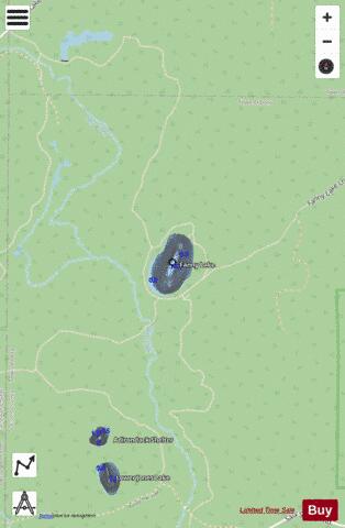 Fanny Lake depth contour Map - i-Boating App - Streets