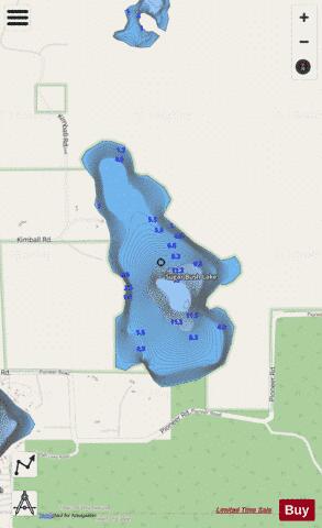 Sugar Bush Lake depth contour Map - i-Boating App - Streets