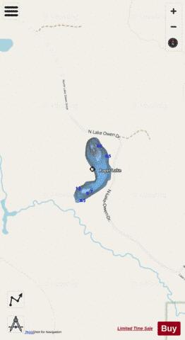 Roger Lake depth contour Map - i-Boating App - Streets