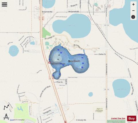 Glenada depth contour Map - i-Boating App - Streets
