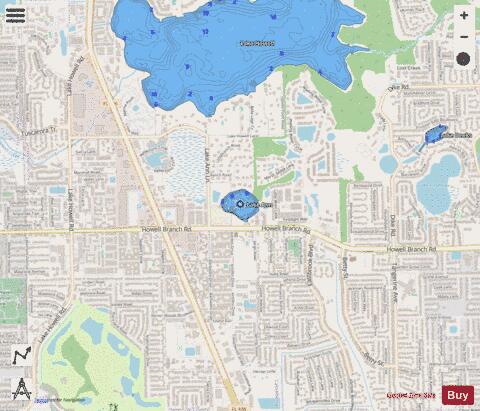 LAKE ANN depth contour Map - i-Boating App - Streets