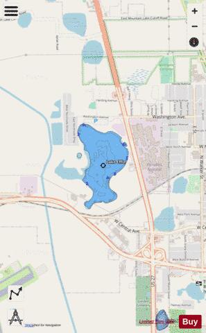 LAKE EFFIE depth contour Map - i-Boating App - Streets