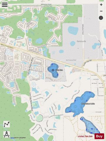 LAKE EVA depth contour Map - i-Boating App - Streets