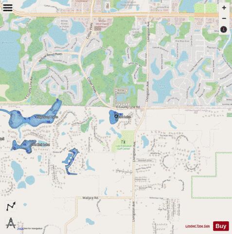 HART LAKE depth contour Map - i-Boating App - Streets