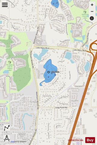RICE LAKE depth contour Map - i-Boating App - Streets